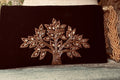 Tree Of Life Black Zardozi Wristlet